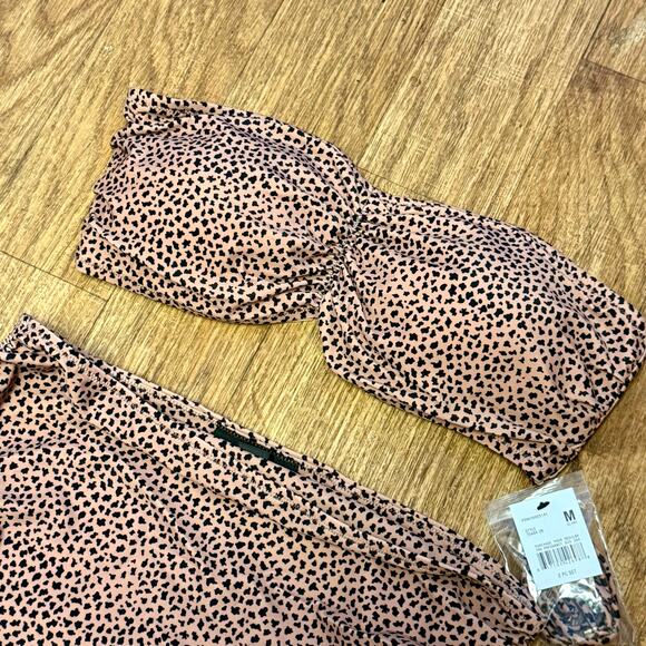 A Pea in the Pod Maternity Animal Print Convertible Two-Piece Swimsuit Set - Picture 3 of 12